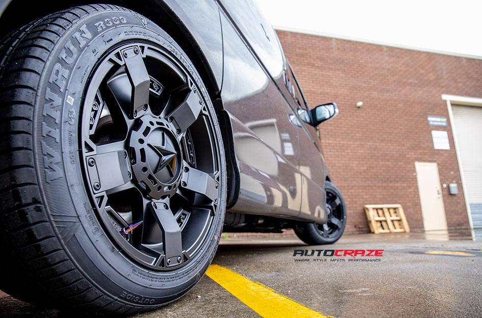 NISSAN ELGRAND ROCKSTAR XD MATTE BLACK